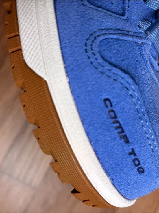 Airwalk Work Mongo Composite Toe Industrial Shoe Blue Suede 10 Wide Womens - Picture 9 of 9